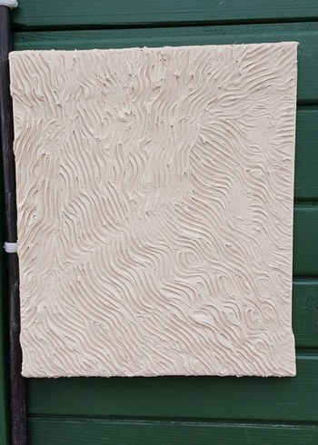 Bej Renkli Parlak Dokulu Tablo - Görsel 2