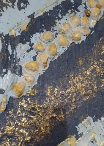 Lacivert ve Gri Soyut Duvar Tablosu - Görsel 3