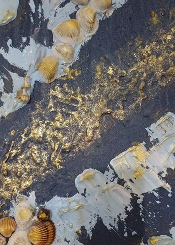 Lacivert ve Gri Soyut Duvar Tablosu - Görsel 4