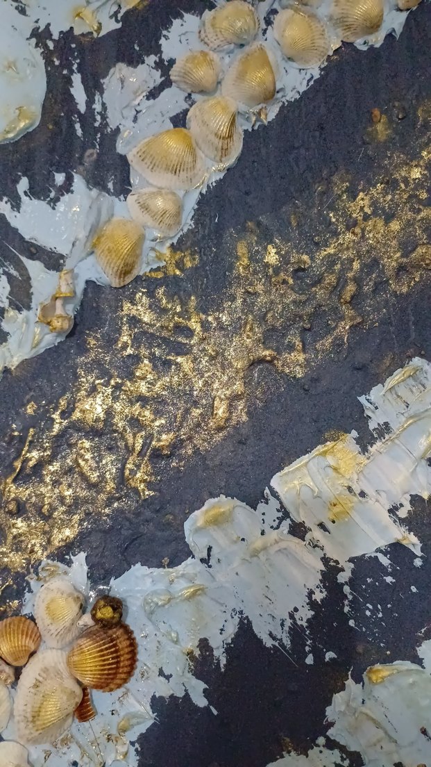 Lacivert ve Gri Soyut Duvar Tablosu - Görsel 4