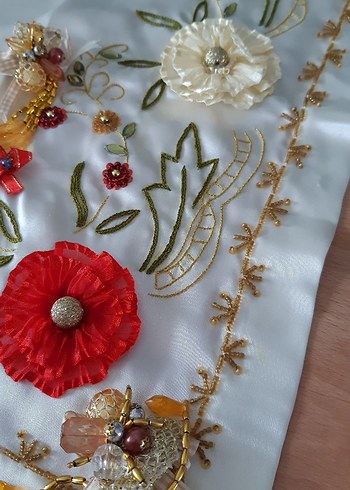 Saten İşlemeli Bohça Örtüsü - Görsel 4