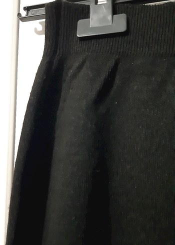 Triko Siyah Uzun Kadın Etek - Görsel 2