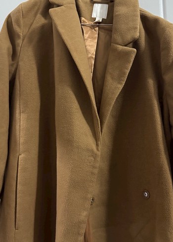 44 Beden H&M original Bej Kadın Uzun Kaban