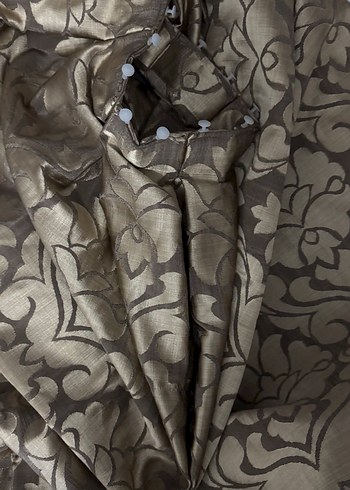 Kahverengi Desenli Modern Perde - Görsel 3