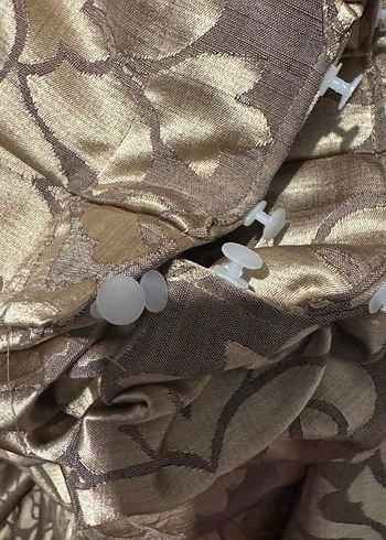 Kahverengi Desenli Modern Perde - Görsel 2