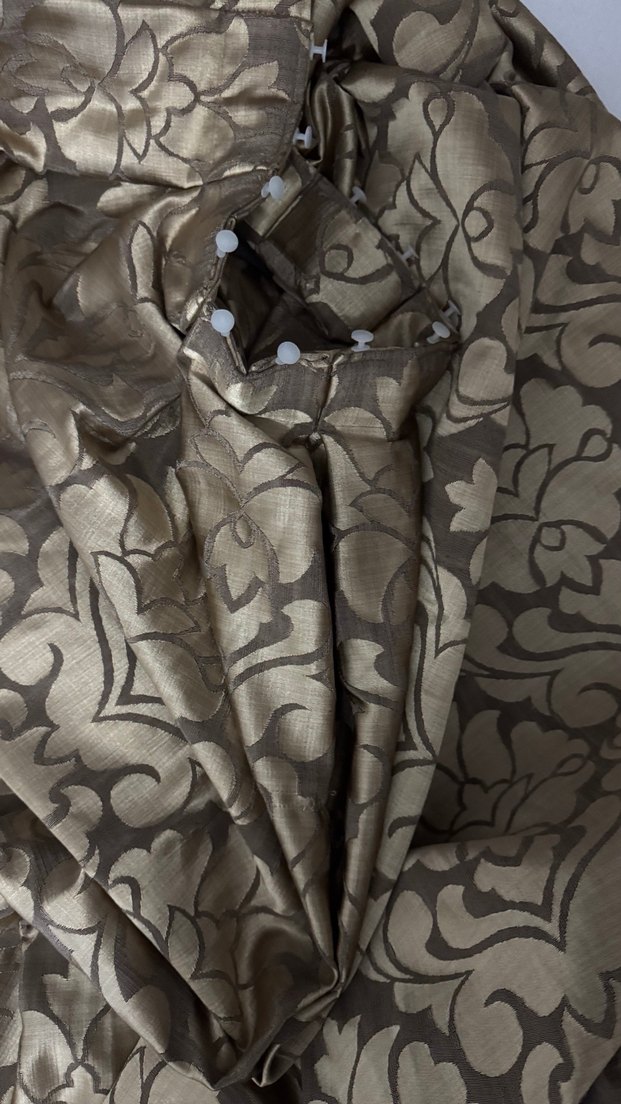 Kahverengi Desenli Modern Perde - Görsel 3