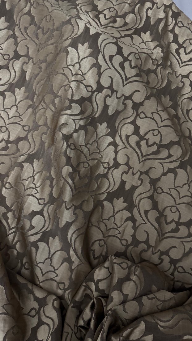 Kahverengi Desenli Modern Perde - Görsel 5