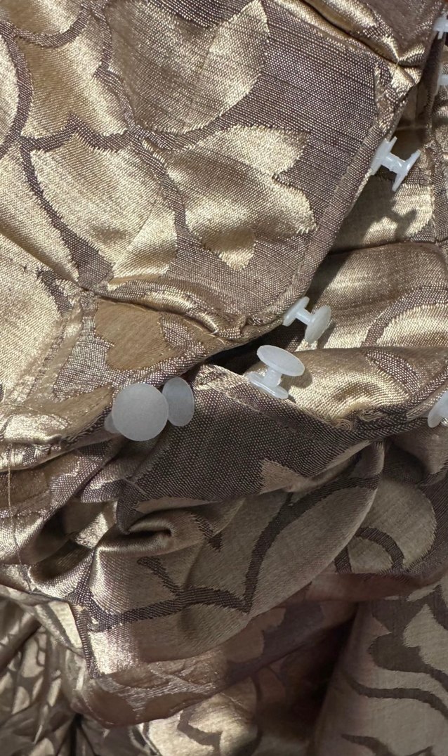 Kahverengi Desenli Modern Perde - Görsel 2