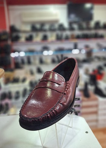36 Beden Bordo Açma Kadın Loafer Ayakkabı