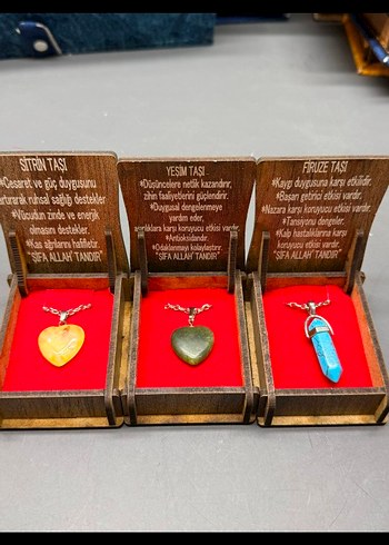 seyitoğlu ticaret a.ş. doğal taş kolye setleri - Görsel 9