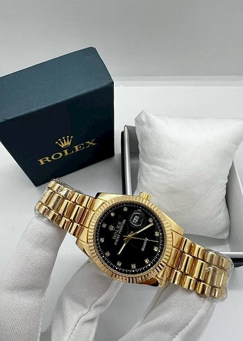 Erkek Altın Renk Modern Klasik Saat - Görsel 4