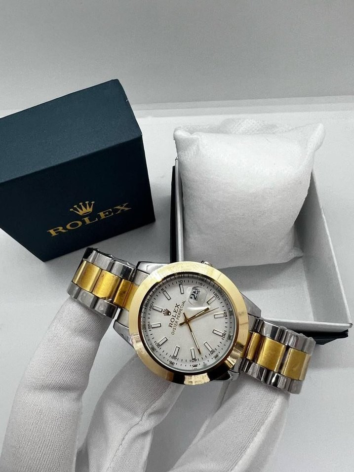 Erkek Altın Renk Modern Klasik Saat - Görsel 3