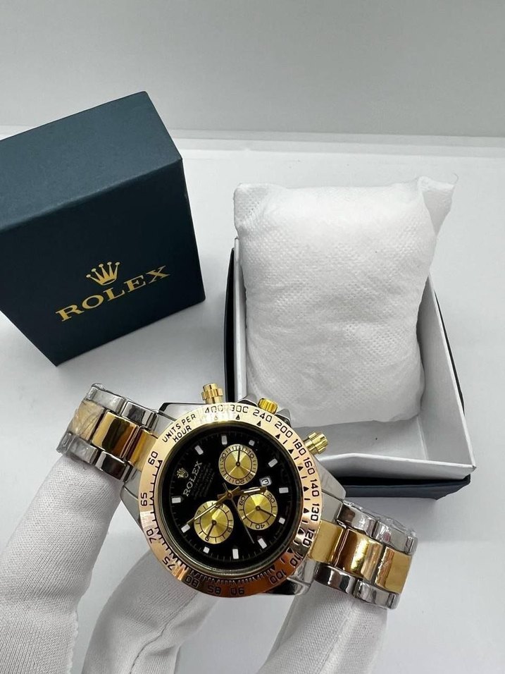 Erkek Altın Renk Modern Klasik Saat - Görsel 2