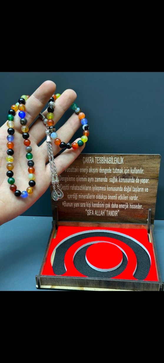 Çakra Tesbih & Bileklik Seti - Görsel 3