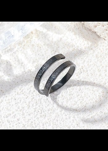 Uzun Zincir Detaylı Siyah ayetel kürsi yazılı Kolye - Görsel 6