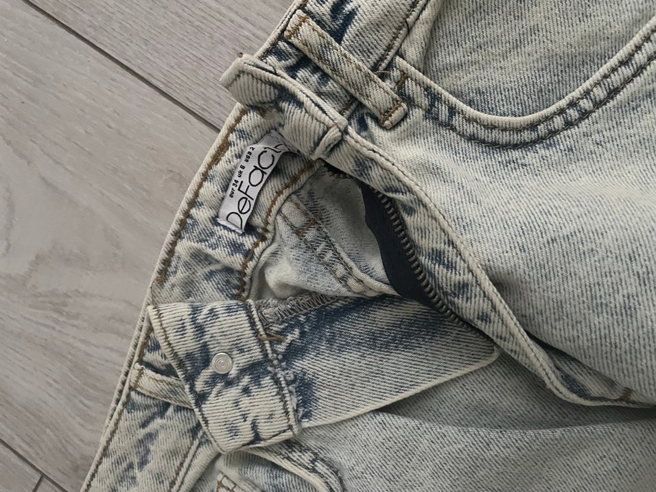 Buz mavisi Kadın Denim Regular Fit Pantolon - Görsel 3