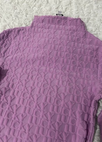 Mor Balıkçı Yaka Uzun Kollu Bluz - Görsel 2