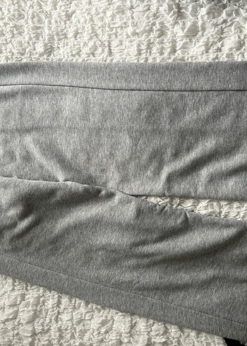 Gri Fermuarlı Rahat Kesim Kadın Eşofman Altı - Görsel 2