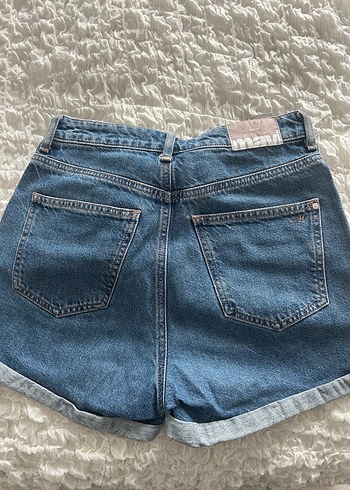 Mavi Mini Denim Şort - Görsel 2