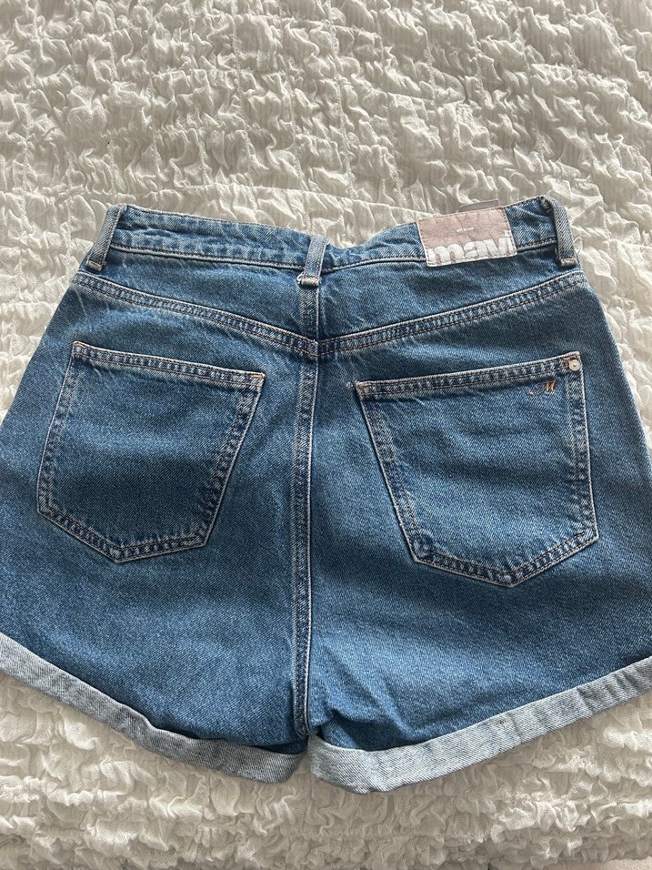 Mavi Mini Denim Şort - Görsel 2