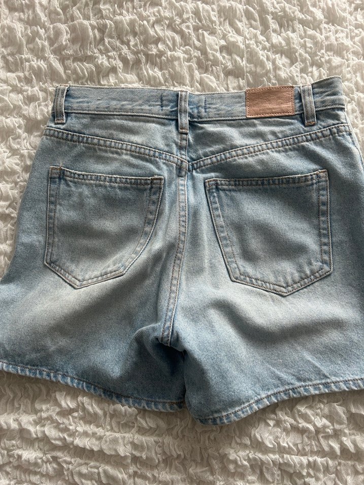 Kadın Açık Mavi  Denim Şort - Görsel 2