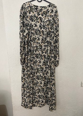 Bohem  Uzun Kollu Baskılı Keten Bluz - Görsel 2