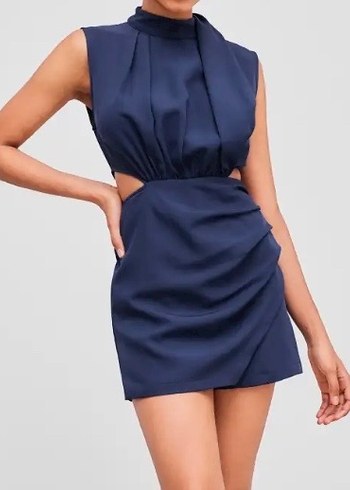 Kadın Lacivert Mini Tulum - Görsel 2