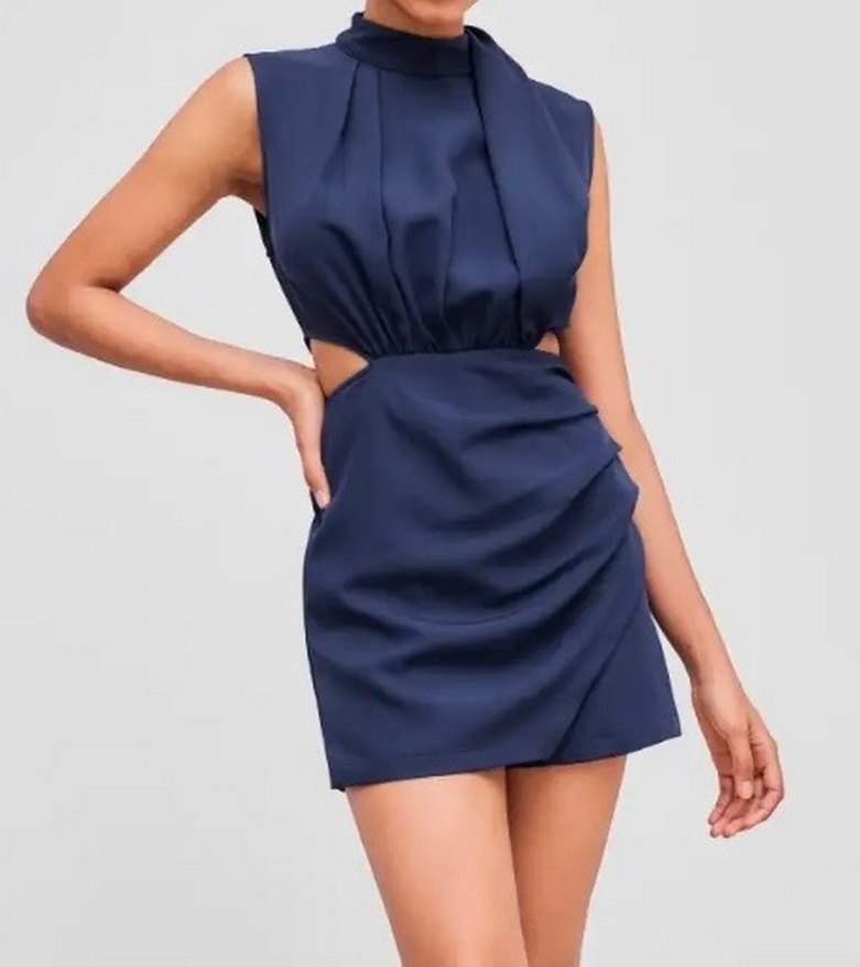 Kadın Lacivert Mini Tulum - Görsel 2