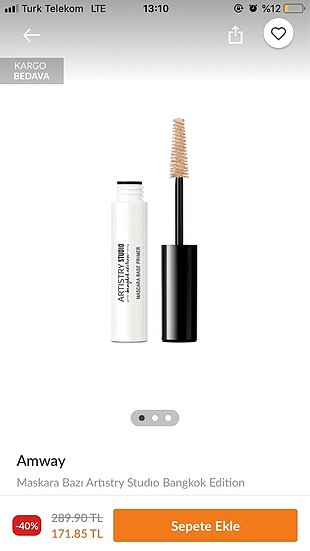 Amway Maskara bazı ve yeşil eyeliner ruj kitap