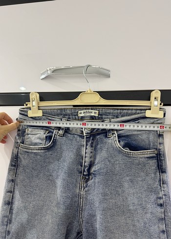 Gri Kadın Kot Pantolon - Görsel 4