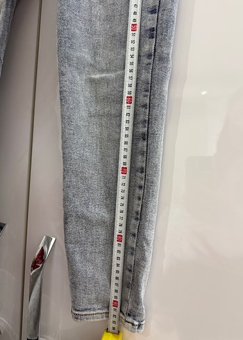 Gri Kadın Kot Pantolon - Görsel 6