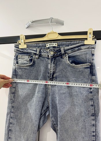 Gri Kadın Kot Pantolon - Görsel 5