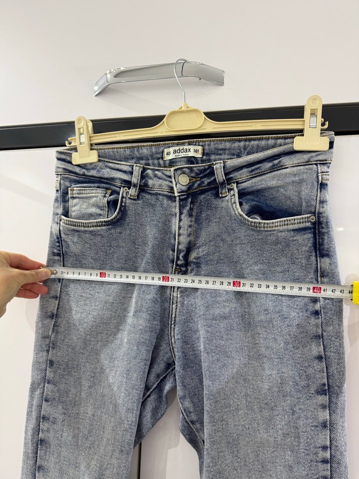 Gri Kadın Kot Pantolon - Görsel 5