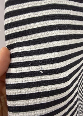 Siyah Beyaz Çizgili Erkek Polo Tişört - Görsel 3