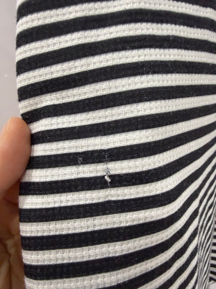 Siyah Beyaz Çizgili Erkek Polo Tişört - Görsel 3