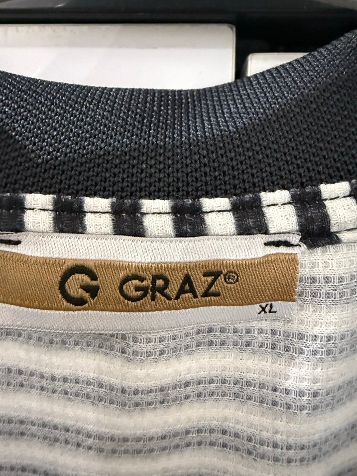 Siyah Beyaz Çizgili Erkek Polo Tişört - Görsel 4