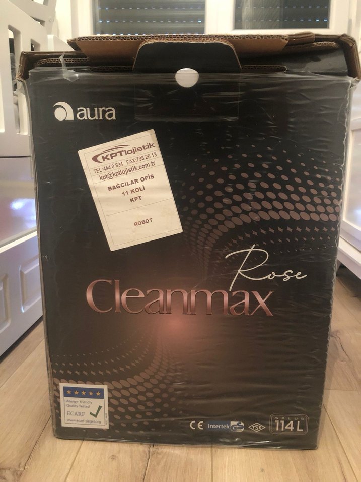 Aura Cleanmax Rose Siyah Robot Süpürge - Görsel 3