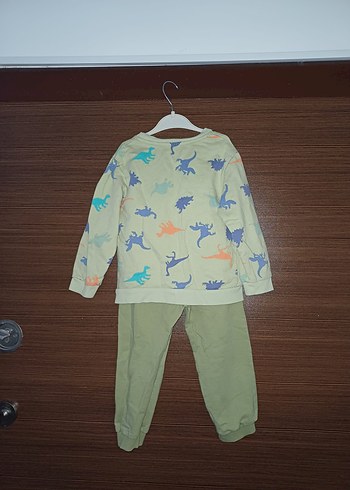 Erkek cocuk Dinozor Baskılı Uzun Kollu Takım - Görsel 2
