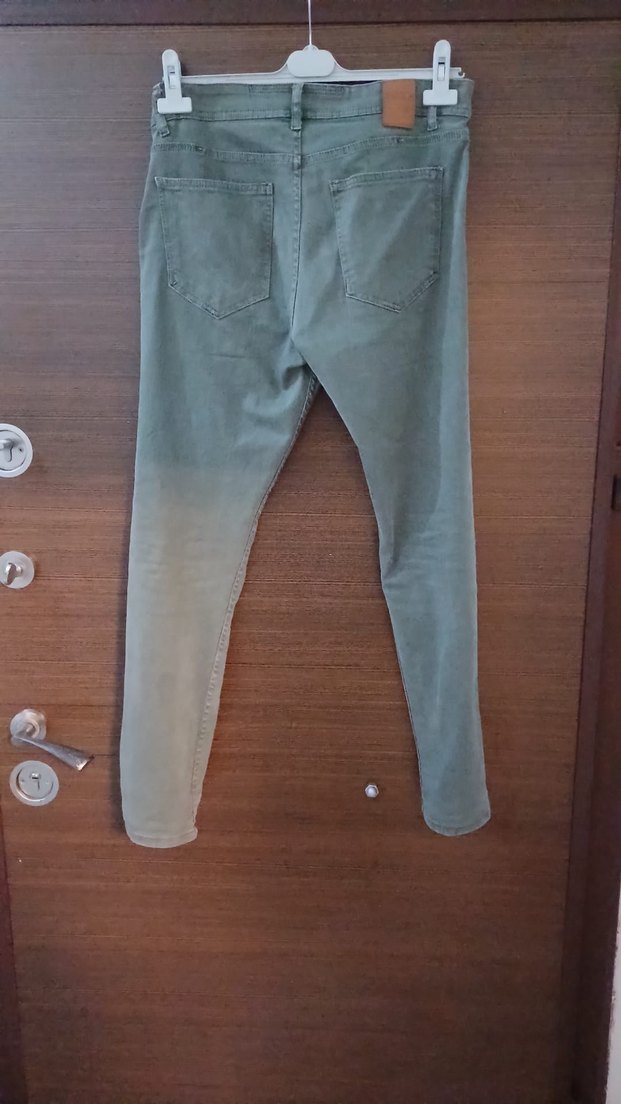 Yeşil renkte Fit Erkek Kot Pantolon - Görsel 2