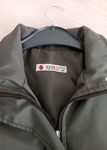 yesilUzun Kadın Yağmurluk Düğmeli Cep Detaylı - Görsel 2