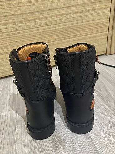 35 Beden siyah Renk Harley Davidson çocuk botu