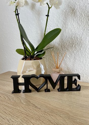 Siyah HOME Dekoratif Ev Yazısı - Görsel 2