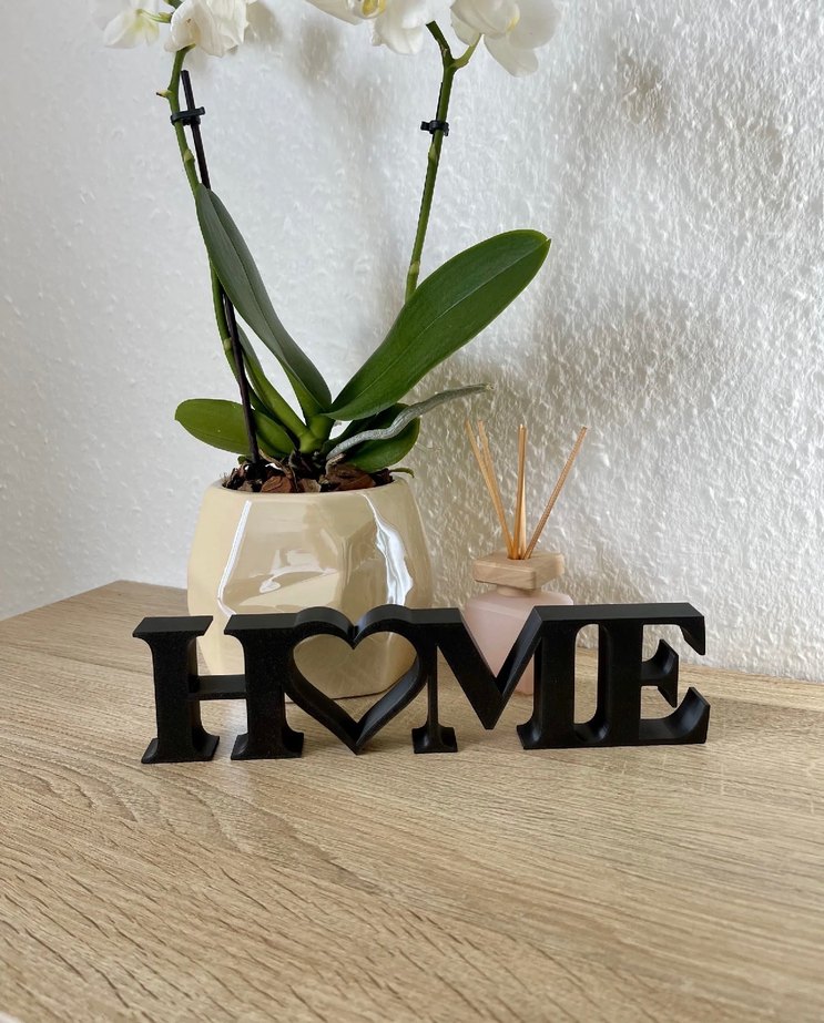 Siyah HOME Dekoratif Ev Yazısı - Görsel 2