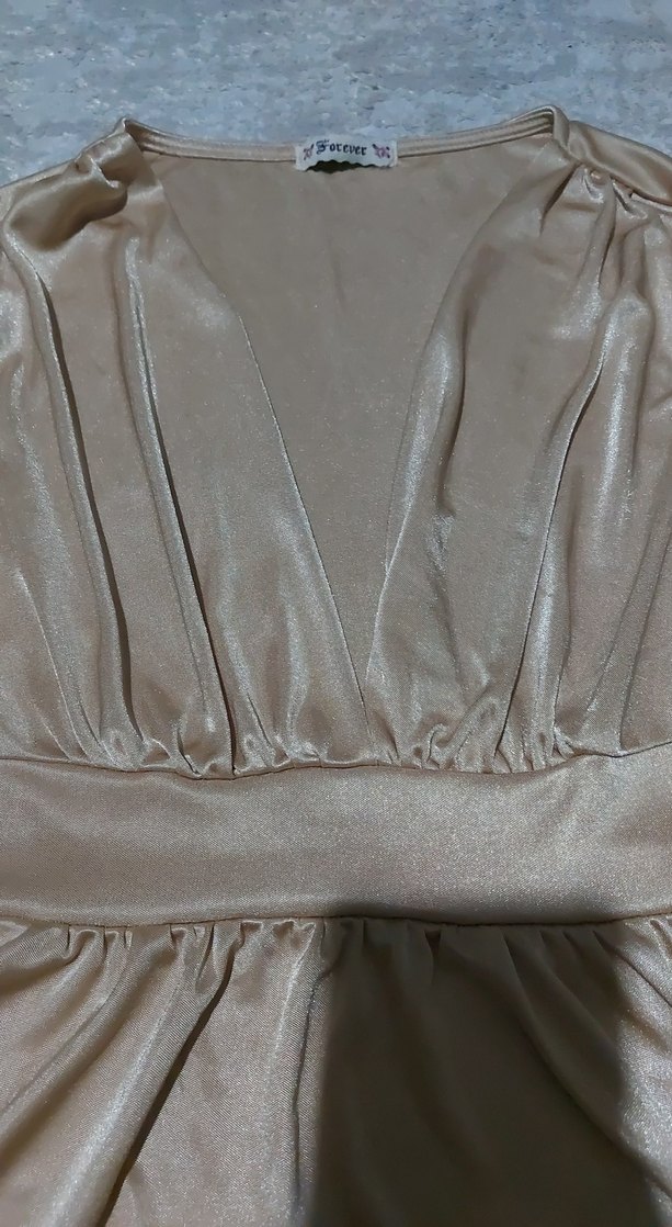 Saeı Parlak V Yaka blüz - Görsel 2