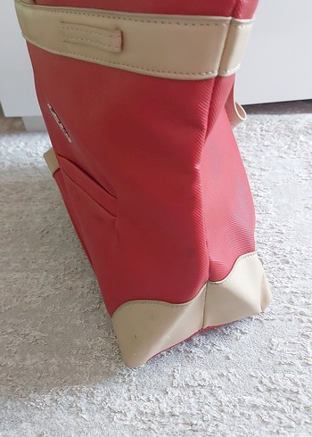 Klasik Kırmızı Deri Kadın Çanta - Görsel 4