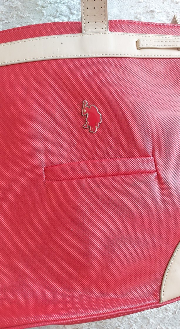 Klasik Kırmızı Deri Kadın Çanta - Görsel 3