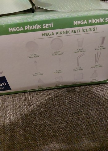 Mega Piknik Seti 62 Parça Yeşil - Görsel 3