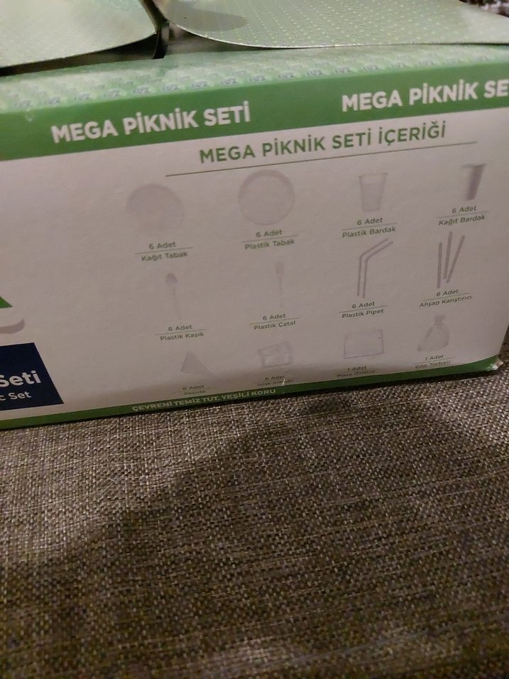 Mega Piknik Seti 62 Parça Yeşil - Görsel 3