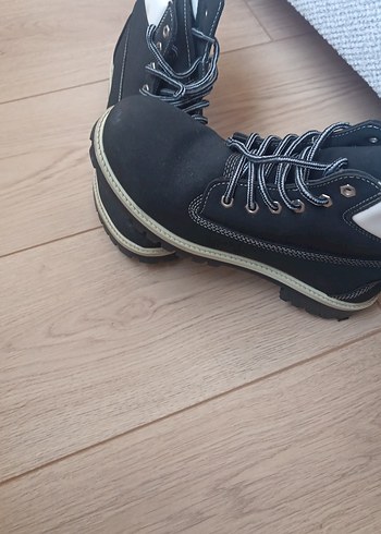 Gri Siyah Erkek Ayakkabı Bağcıkları 41numara - Görsel 3