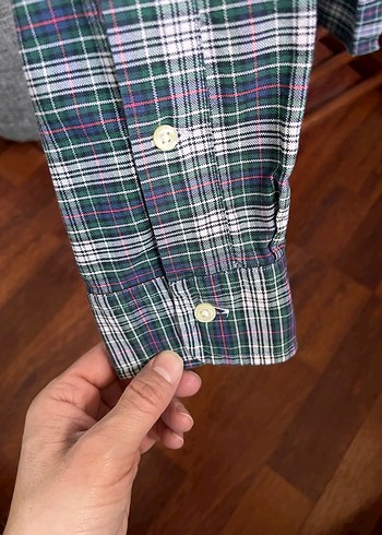 Orjinal Ralph Lauren Erkek Yeşil Pamuklu Uzun Kollu Gömlek - Görsel 4